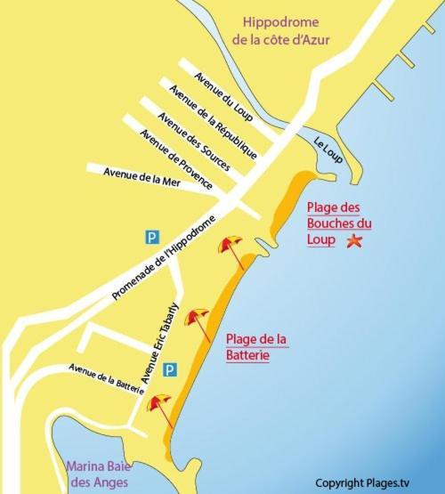 4 Pers , 100m De La Marina Baie Des Anges French Riviera Apartamento Villeneuve-Loubet
